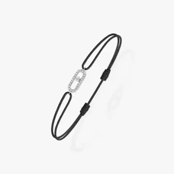 Messika Move Uno black cord bracelet