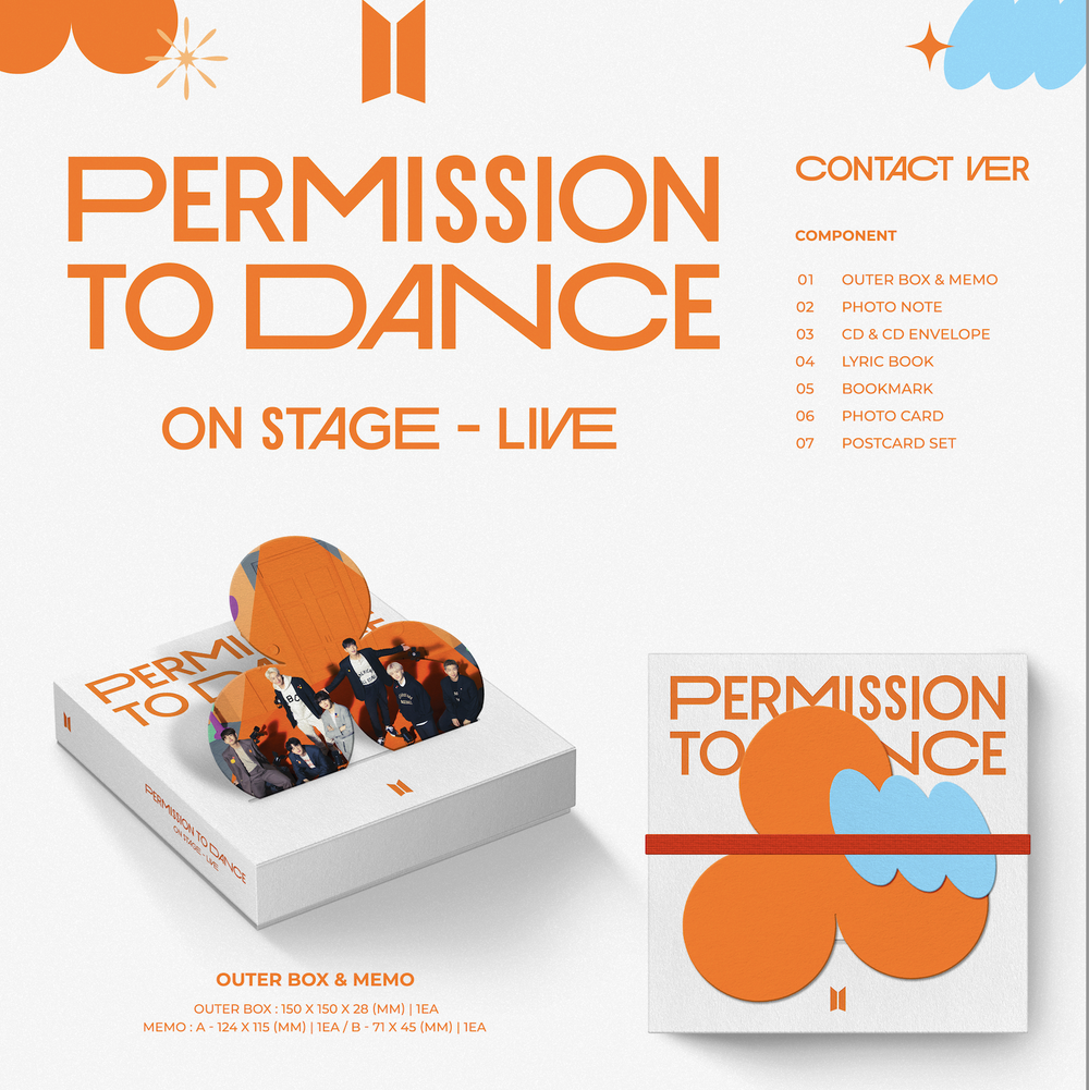 Альбом BTS - PERMISSION TO DANCE ON STAGE - LIVE (предзаказ MAKESTAR)