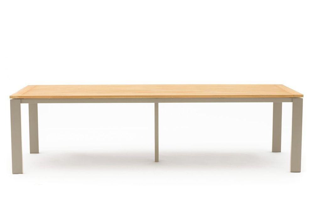 Lyon-Andy 280B+8N, комплект обеденной мебели бежевый/натуральный, алюминий/тик