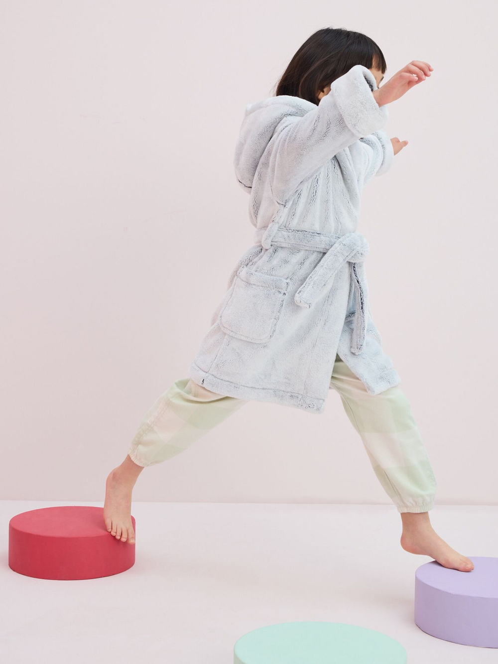 Халат для девочки Next 810-562, Светло-серый