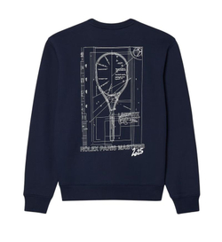 Мужская теннисная кофта Lacoste Rolex Paris Masters Edition - blue navy