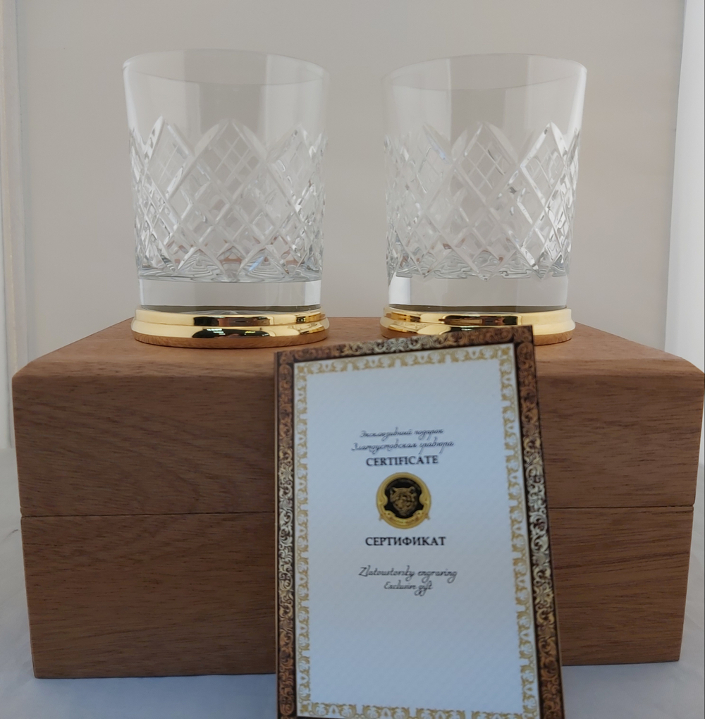 Набор бокалов для виски "Орнамент" (Златоуст)