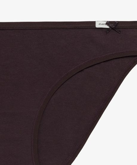 Женские трусы бикини (3шт) Atlantic 3CLP-001, винный + темный капучино + бежевый