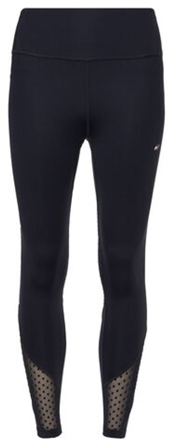 Leginsy Tommy Hilfiger HW Flock Mesh Mix Legging - Бирюзовый