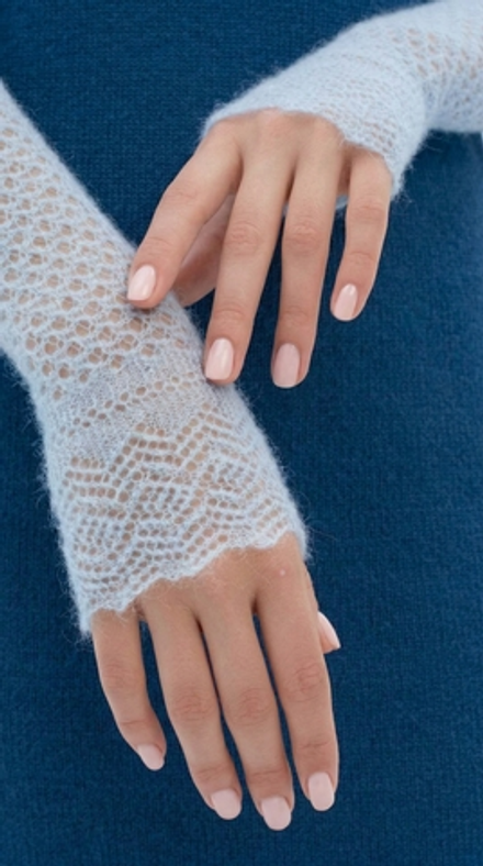 Митенки М203-04 голубые