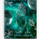 Тетрадь общая 48 листов на мет.гребне  "Лунная мистерия"