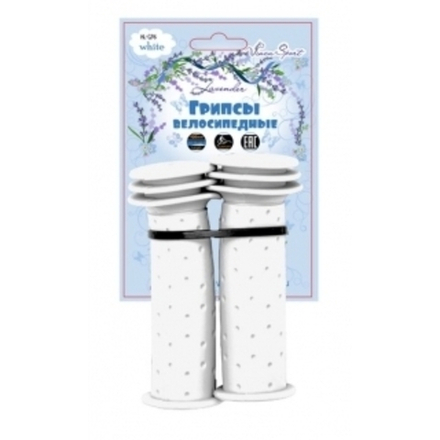 Грипсы детские, резиновые, длина 102мм, цвет белый, инд.уп.Vinca Sport H-G 96 white