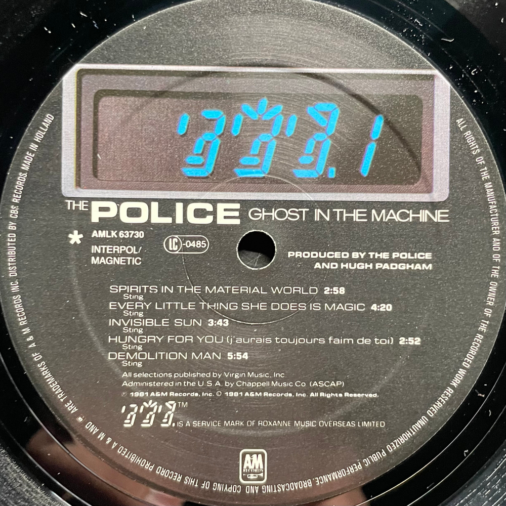 The Police - Ghost In The Machine (Голландия 1981г.)