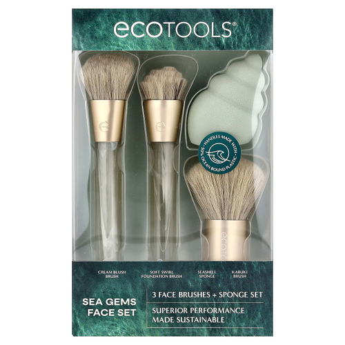 EcoTools, Sea Gems, набор для лица, 4 шт.