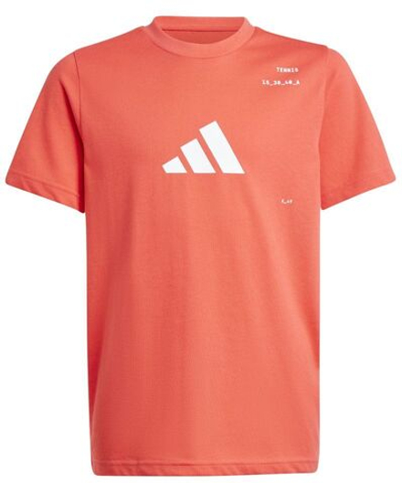 Футболка для мальчика теннисная Adidas Junior Aeroready Tennis Категория Графика