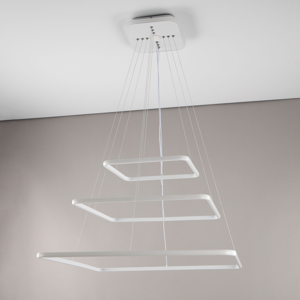 Citilux Неон Смарт CL731AK110E Умная подвесная люстра Белая