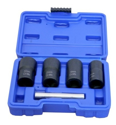 Набор экстракторов внешних 5 пр. (17, 19, 21, 22 мм Х 1/2") БМ