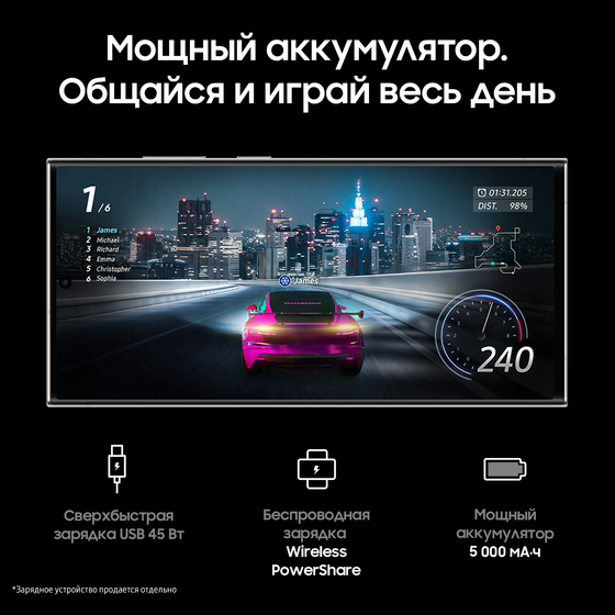 Смартфон Samsung Galaxy S23 Ultra 12/1024GB бежевый (SM-S918BZEPCAU)