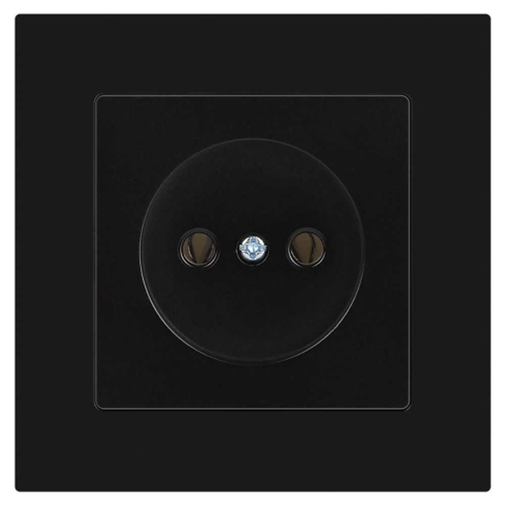 Розетка Intro Accent 6-201-05 2P 16А-250В IP20 СУ AL/CU антрацит