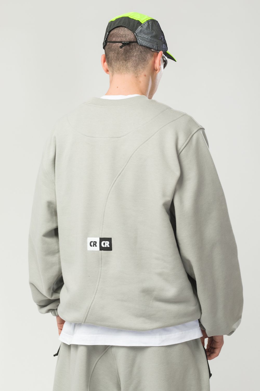 Толстовка Codered крюнек Two Phase Crew Серое небо/Серое небо