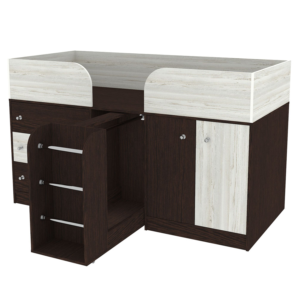 Кровать-чердак КарИВи Малыш 4 Венге Винтерберг