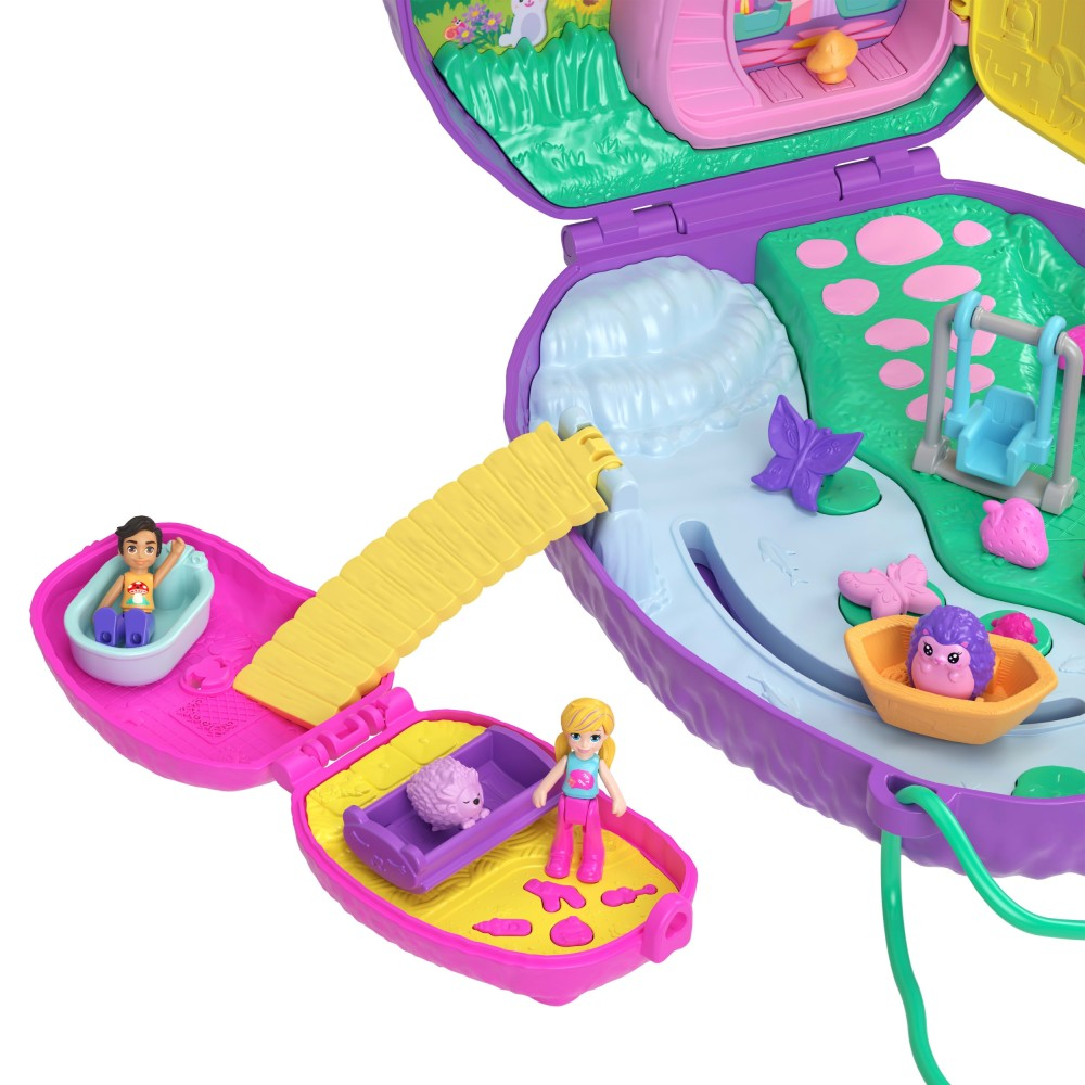 Polly Pocket - СЕМЬЯ ЕЖИКОВ Компактная сумочка + набор для игры JBJ91
