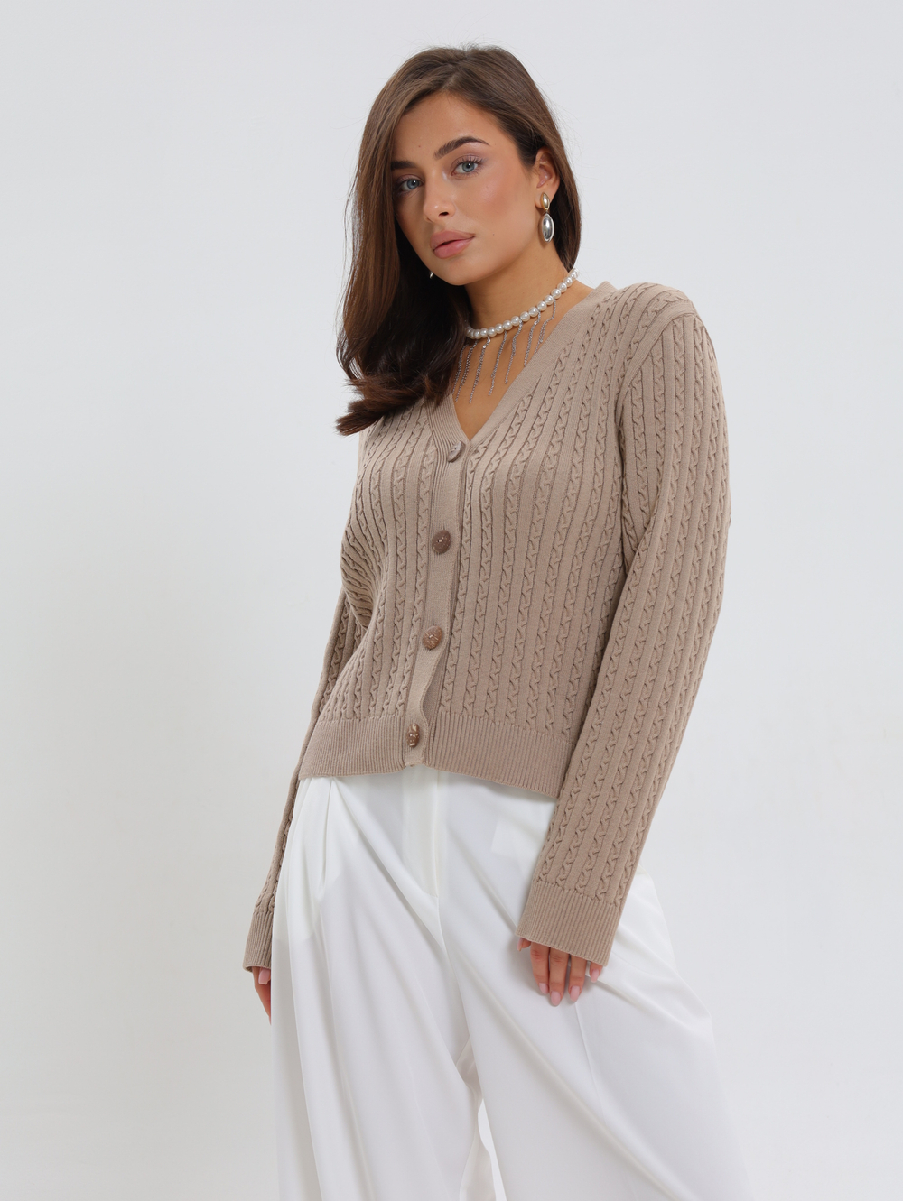 Кардиган «Мелкие косички»