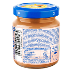 Пюре из яблок и клубники 100г "Бабушкино лукошко"