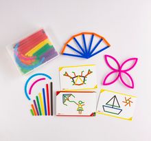 Палочки счетные Геостикс «Юниор» (200 дет.). Набор учебно-игровой с заданиями