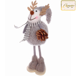 Фигурка «Олененок - Зимнее чудо» 28 см, Графит