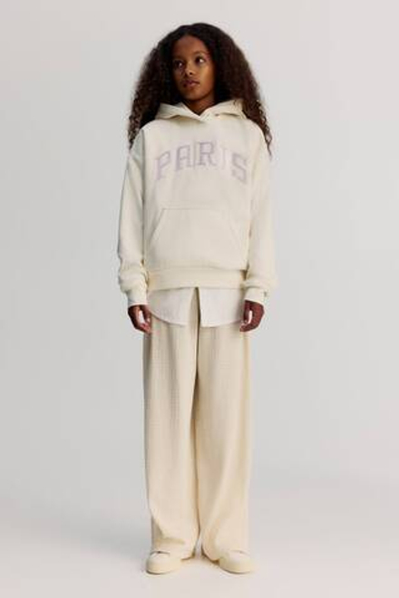 H&M Брюки из рельефной ткани, светло-бежевый