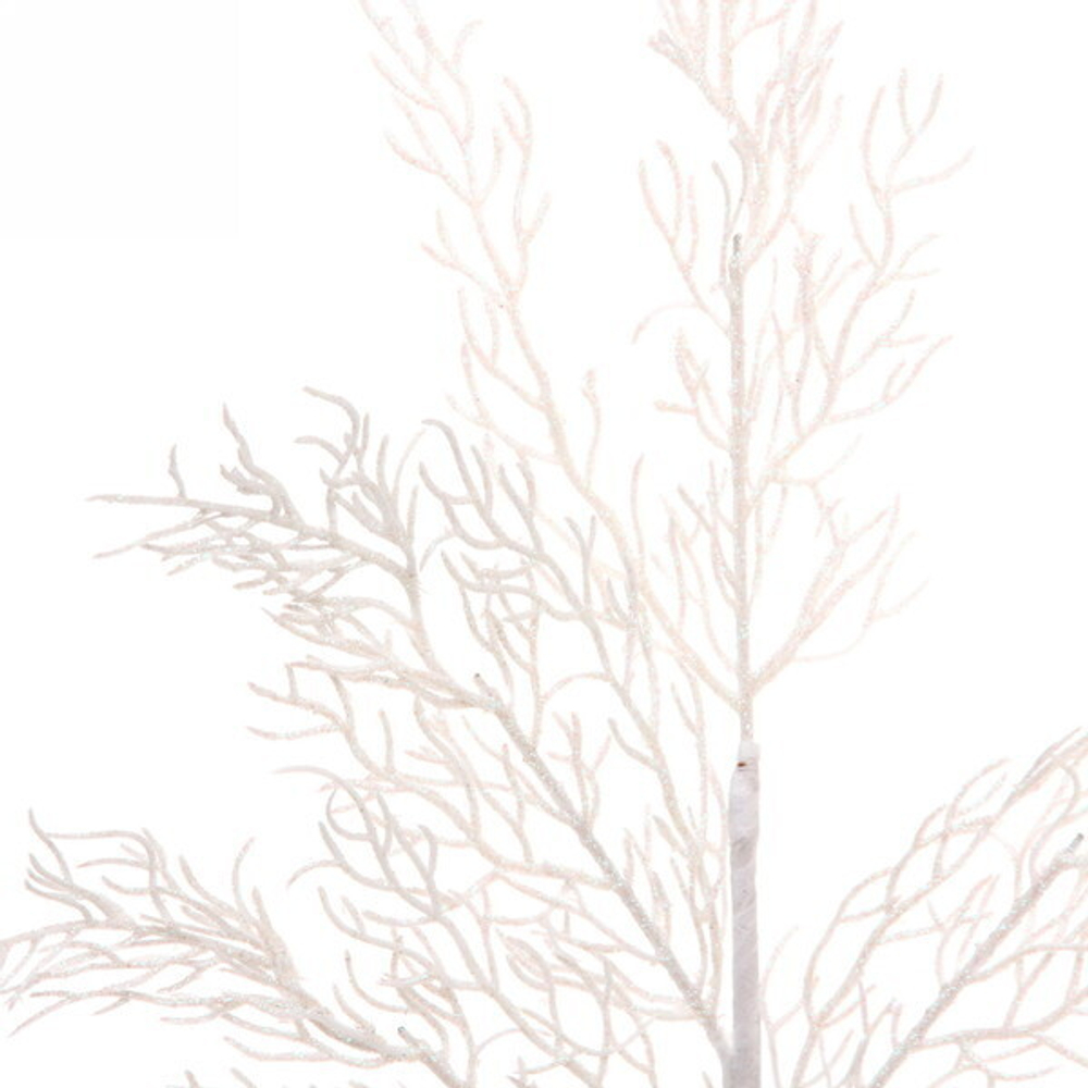 Ветка хвойная «Хрусталик» 75 см, Белый