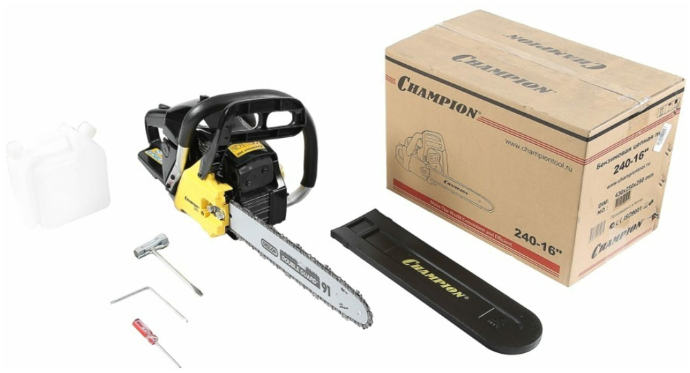 Бензопила цепная CHAMPION 241-16 (1,8кВт / 40см3 легкий старт, 4,7кг)