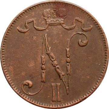 5 пенни 1913 (монета для Финляндии)