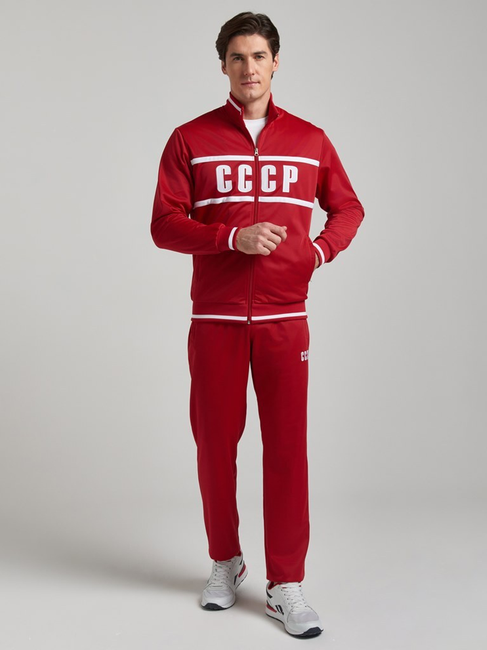 Спортивный костюм ретро СССР 10M-RT-1736/1 красный