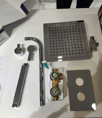 Встраиваемый смеситель для душа с тропическим и ручным душем BLAUTHERM 941502RPK225-40