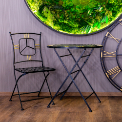 Стул складной Объект мечты Гарда черный антик OM-21061615