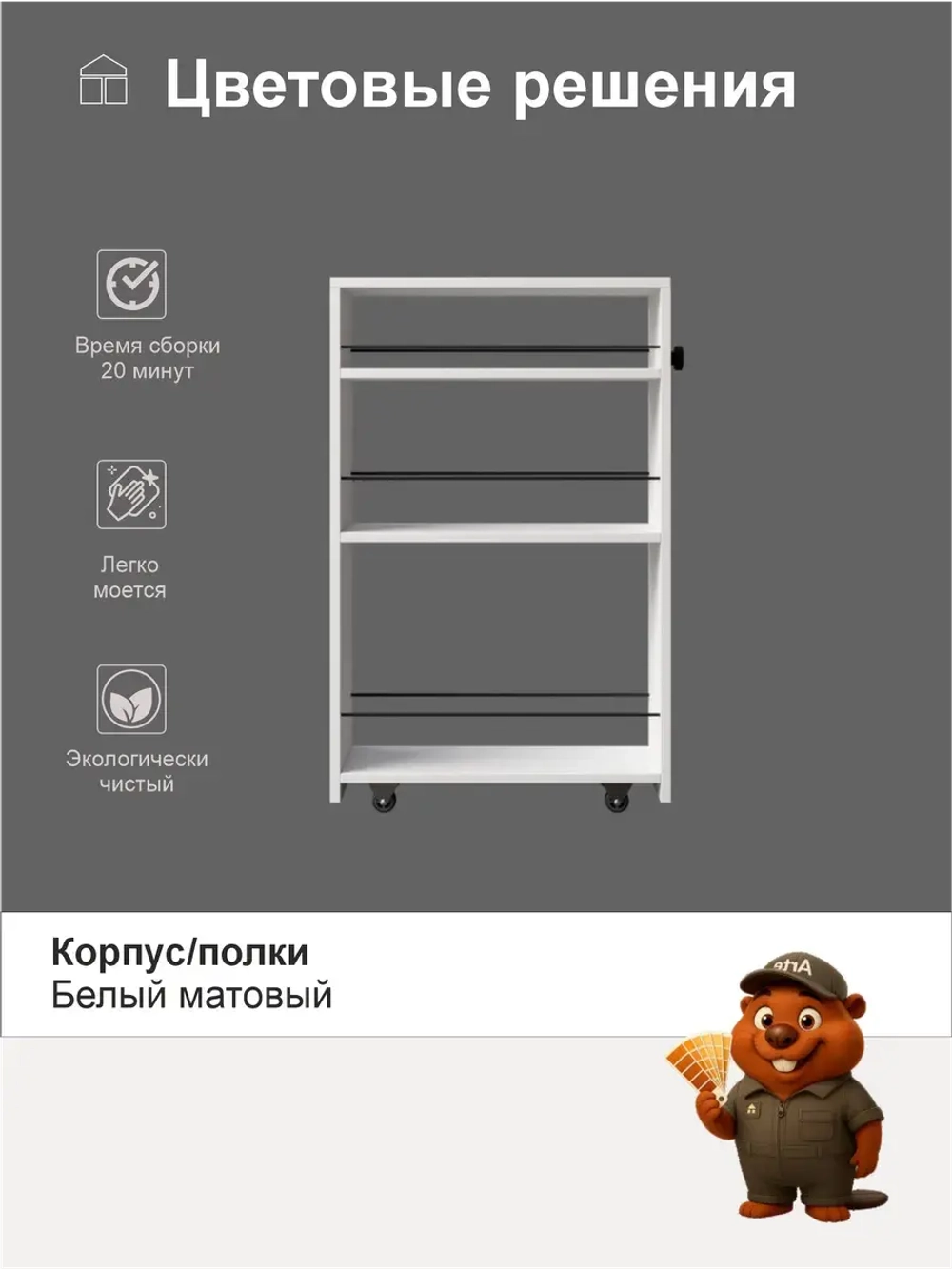 Этажерка для кухни "Смарт S"