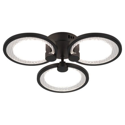 Светильник потолочный светодиодный ЭРА Модерн Odry CLL-1-46W 3K-6,5K RC BK с ДУ черный