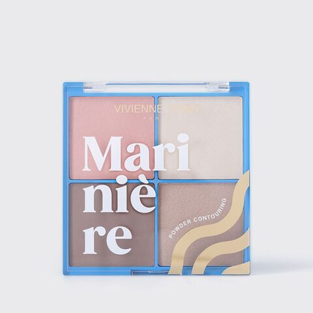 Vivienne Sabo Палетка для скульптурирования лица, пудровая, Mariniere01
