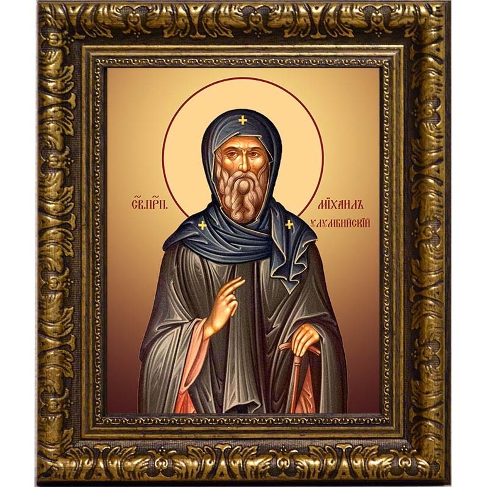 Михаил Улумбийский преподобный. Икона на холсте.