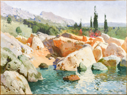 Шильдер Андрей Николаевич (1861-1919). Скалистый берег, 1916.