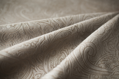 OLIVIA 3 мебельная ткань, велюр с тиснением, бежевый 1,4 м.