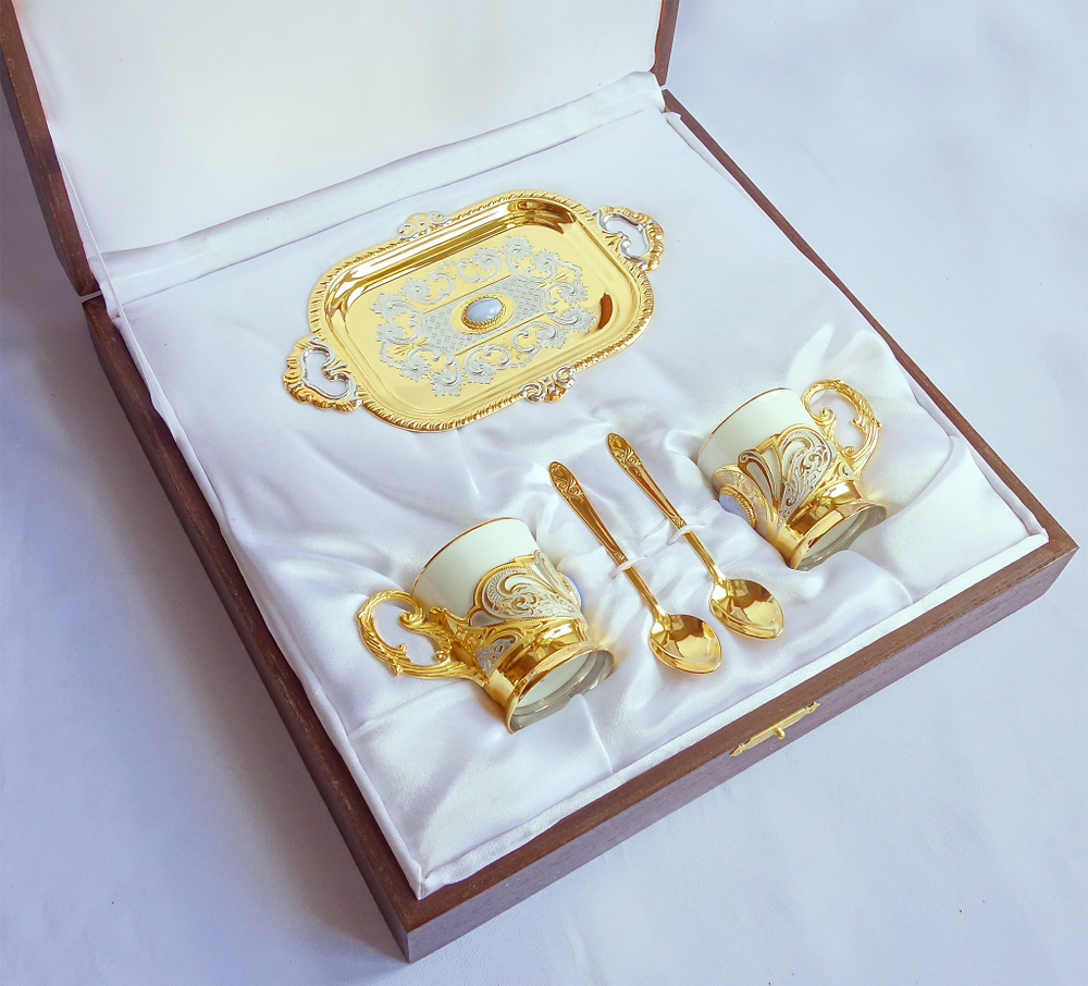 Кофейная пара с агатом