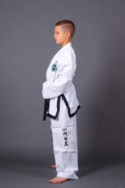 Добок ITF ProfSport (черный кант)