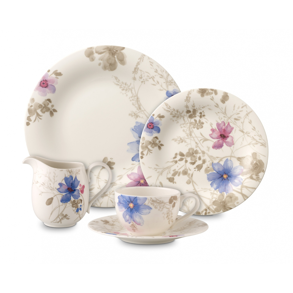 Villeroy & Boch Тарелка для завтрака Mariefleur Gris 21 см обычная 10-4104-2641