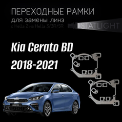 Переходные рамки для замены линз на Kia Cerato BD 2018-2021