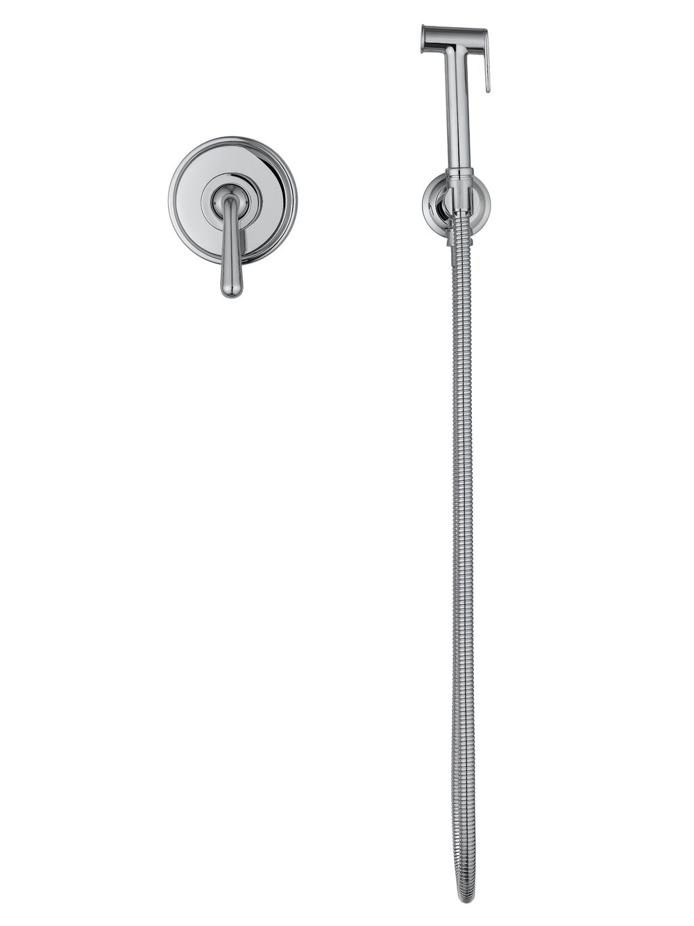 Смеситель с гигиеническим душем встраиваемый WONZON & WOGHAND STEAM, Хром (WW-88849008-CR)