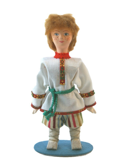 Кукла коллекционная деревенский Мальчик