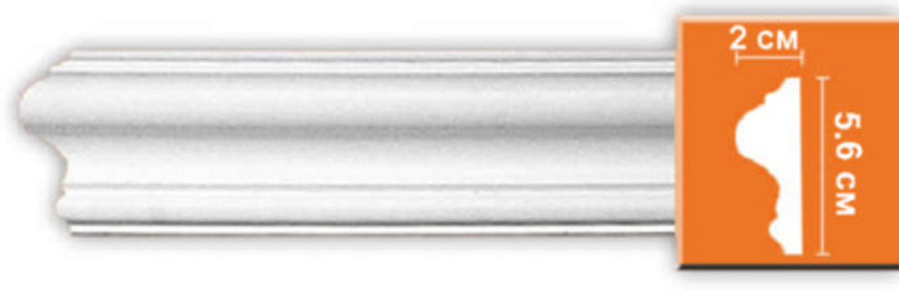 Молдинг гладкий Decomaster 97620 56х20х2400мм
