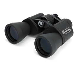 Бинокль Celestron UpClose G2 10x50, вид сбоку, черный корпус