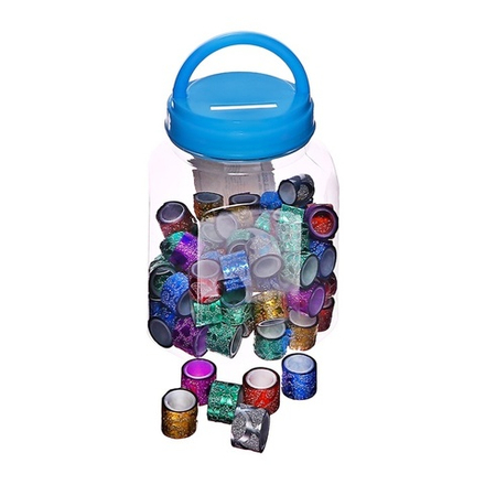 Клейкая лента с блестками, 12мм х 2м, МИКС 1 шт