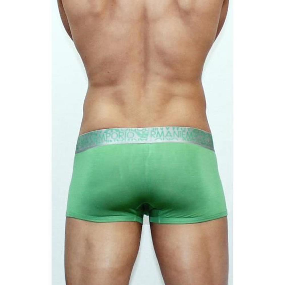 Мужские трусы хипсы модальные Emporio Armani зеленые