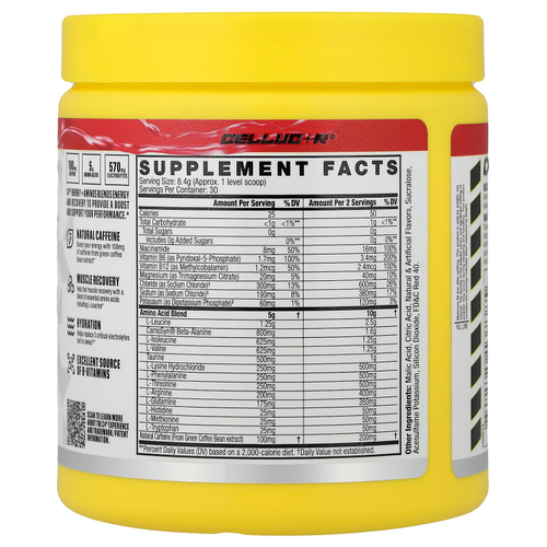 C4 / Cellucor, C4® Energy + Aminos, со вкусом вишни, 252 г (8,9 унции)