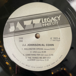 Винтажная виниловая пластинка LP J.J. Johnson, Al Cohn (USA 1980)